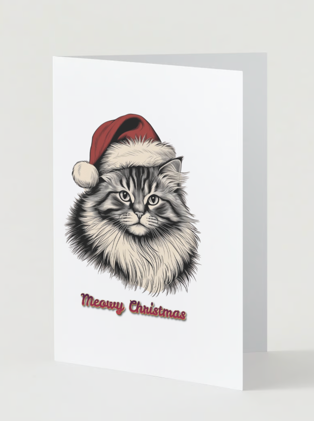 MEOWY CHRISTMAS Pack of 10 Christmas Greeting Cards (US & CA)