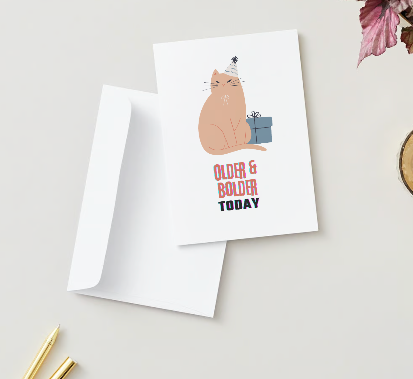 OLDER BOLDER BIRTHDAY Pack of 10 Birthday Greeting Cards (US & CA)