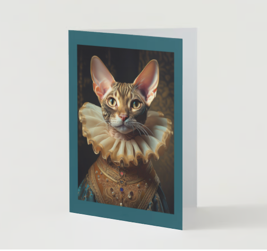 DEVON REX RUFF Pack of 10 Holiday Greeting Cards (US & CA)