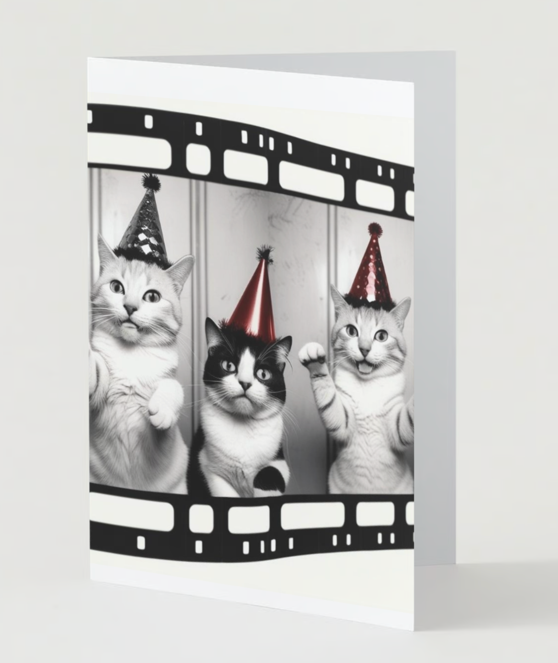 HAPPY BIRTHDAY CATS Pack of 10 Greeting Cards (US & CA)