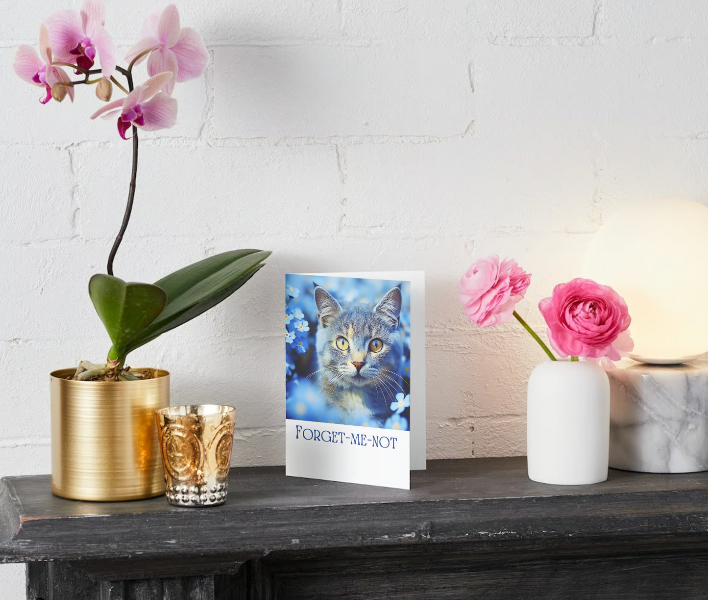 FORGET ME NOT – Cat Sympathy & Remembrance Greeting Cards (US and CA)