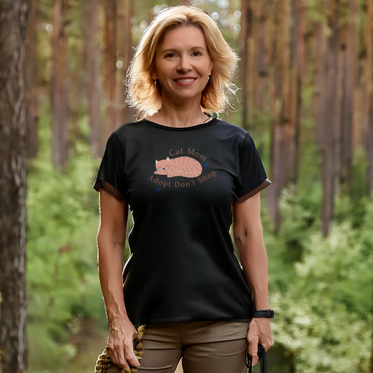 CAT MOM (Premium Unisex Crewneck T-Shirt)