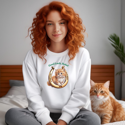 GOOD LUCK BABE (Classic Unisex Crewneck Sweatshirt)