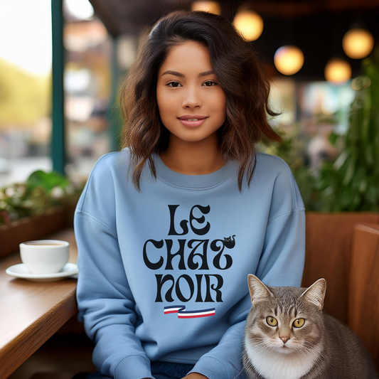 LE CHAT NOIR (Classic Unisex Crewneck Sweatshirt)