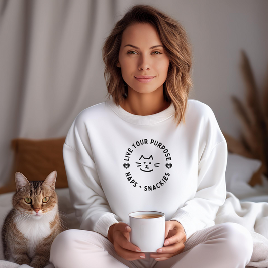 CAT NAPS SNACKIES (Classic Unisex Crewneck Sweatshirt)