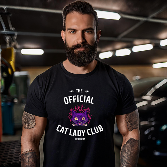 OFFICIAL CAT LADY CLUB (Premium Unisex Crewneck T-Shirt)